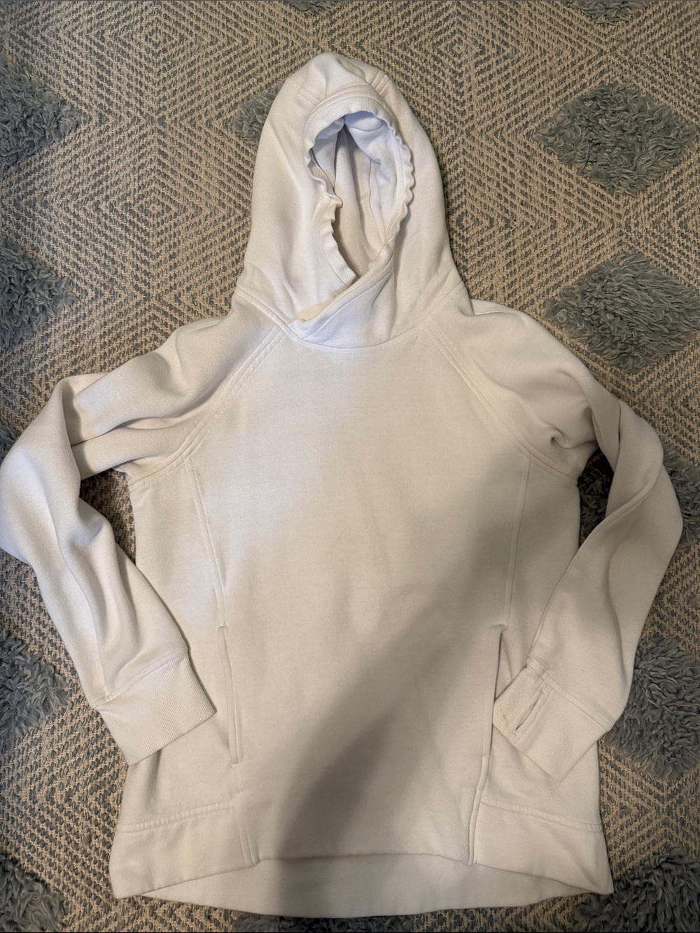 lululemon athletica Ivory Hooded Pullover